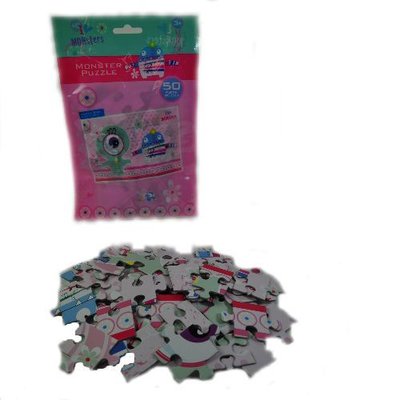 Huismerk I LOVE MONSTERS MEISJES PUZZEL, 50 stukjes (6 Stuks)