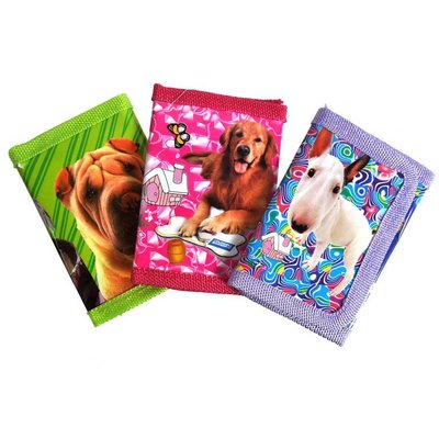 Huismerk KINDER PORTEMONNEES - MIX DIEREN (12 Stuks)