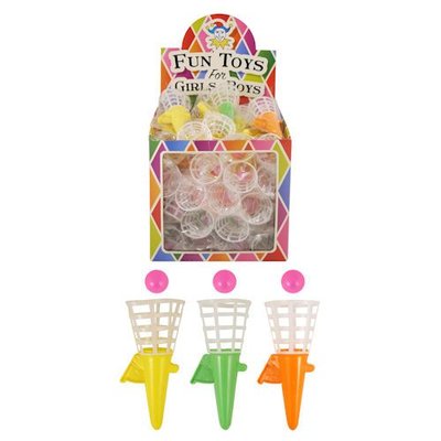 Huismerk Uitdeelcadeautjes - Click N Catch Game, 12 cm in Traktatiebox (48 stuks)