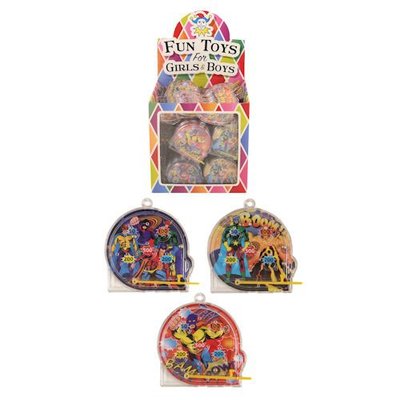 Henbrandt Uitdeelcadeautjes - Flipperspel Model: Super Helden in Traktatiebox (108 stuks)