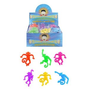 Henbrandt Uitdeelcadeautjes - Uittrekbare Strech Apen in Display (84 stuks)