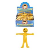 Henbrandt Uitdeelcadeautjes - Uittrekbare Strech Smiley Poppetjes in Display (144 stuks)