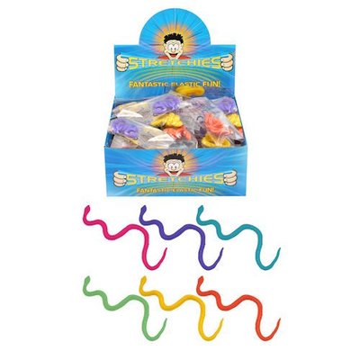 Henbrandt Uitdeelcadeautjes - Uittrekbare Strech Slangen in Display (96 stuks)