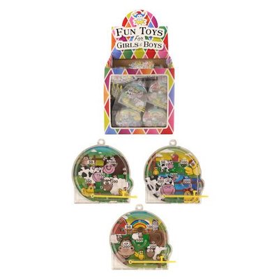 Henbrandt Uitdeelcadeautjes - Flipperspel Model: Boerderij Dieren in Traktatiebox (108 stuks)