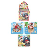 Henbrandt Uitdeelcadeautjes - Puzzel: Piraten, 13 x 12 Cm in Traktatiebox (108 stuks)