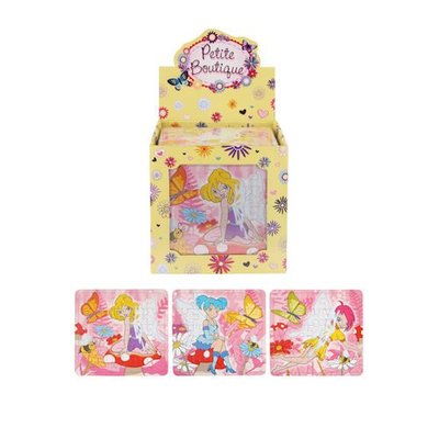 Henbrandt Uitdeelcadeautjes - Puzzel: Fairy / Fee, 13 x 12 Cm in Traktatiebox (108 stuks)