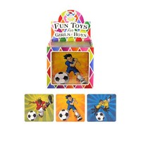 Huismerk Uitdeelcadeautjes - Puzzel: Voetballers, 13 x 12 Cm in Traktatiebox (108 stuks)