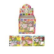 Henbrandt Uitdeelcadeautjes - Puzzel: Boerderij Dieren, 13 x 12 Cm in Traktatiebox (108 stuks)