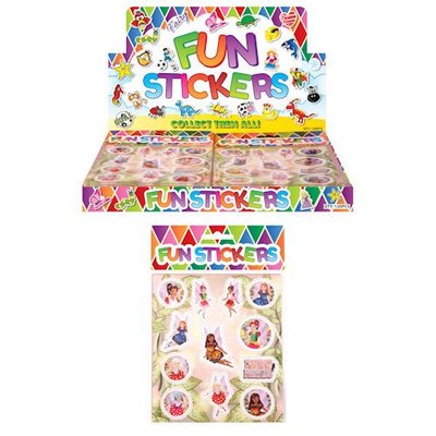 Henbrandt Uitdeelcadeautjes - Fun Stickers - Model: Fairy's in Display (120 stuks)