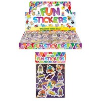 Huismerk Uitdeelcadeautjes - Fun Stickers - Model: Super Helden in Display (120 stuks)