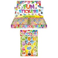 Huismerk Uitdeelcadeautjes - Fun Stickers - Model: Jungle Dieren in Display (120 stuks)