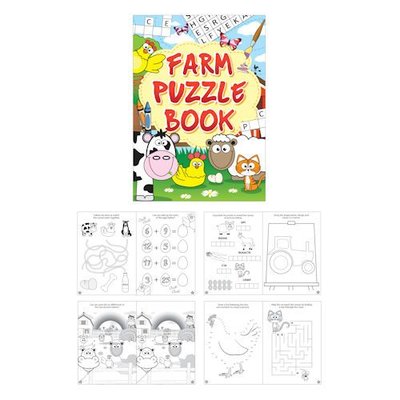Henbrandt Uitdeelcadeautjes - Puzzelboeken - Model: Boerderij (48 stuks)