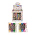 Henbrandt Uitdeelcadeautjes - Gummen - Model: 3-Delige Krijtjes Gum Set in Traktatiebox (84 stuks)