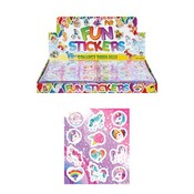 Henbrandt Uitdeelcadeautjes - Fun Stickers - Model: Unicorn in Display (120 stuks)
