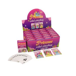 Huismerk Uitdeelcadeautjes - Mini Speelkaarten - Model: Princess in Display (24 stuks)