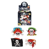 Henbrandt Uitdeelcadeautjes - Kinderringen - Model: Gekleurde Piraten in Traktatiebox (156 stuks)