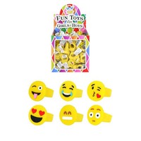 Henbrandt Uitdeelcadeautjes - Kinderringen - Model: Smiley's in Traktatiebox (156 stuks)