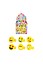 Henbrandt Uitdeelcadeautjes - Kinderringen - Model: Smiley's in Traktatiebox (156 stuks)
