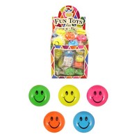 Huismerk Uitdeelcadeautjes - JO JO'S - Model: Smiley's in Traktatiebox (72 stuks)