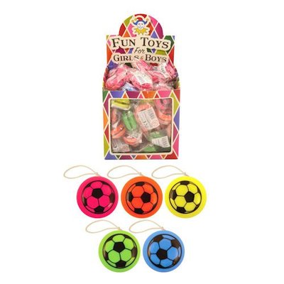 Henbrandt Uitdeelcadeautjes - JO JO'S - Model: Voetballen in Traktatiebox (72 stuks)