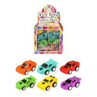 Henbrandt Uitdeelcadeautjes - Pull Back Sport Auto's in Traktatiebox (48 stuks)