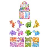Henbrandt Uitdeelcadeautjes - Mini 3D Dinosaurussen Puzzels in Traktatiebox (144 stuks)