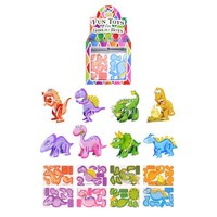 Huismerk Uitdeelcadeautjes - Mini 3D Dinosaurussen Puzzels in Traktatiebox (144 stuks)