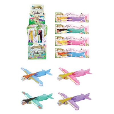 Huismerk Uitdeelcadeautjes - Fighter Gliders - Model: Princess in Display (48 stuks)