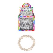 Henbrandt Uitdeelcadeautjes - Parel Witte Kinder Armbanden in Traktatiebox (120 Stuks)