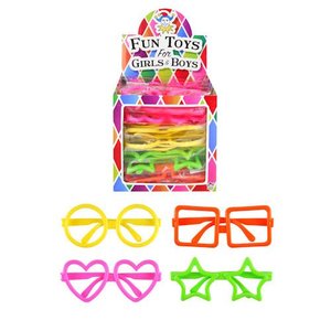 Huismerk Uitdeelcadeautjes - Kinder Fun / Feest Brillen in Traktatiebox | Traktatie Feestbrillen (26 Stuks)