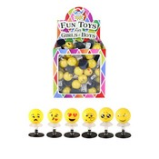 Huismerk Uitdeelcadeautjes - Omhoog Springende Smiley's in Traktatiebox (84 Stuks)