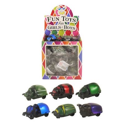 Henbrandt Uitdeelcadeautjes - Pull Back Kevers in Traktatiebox (42 stuks)