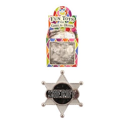 Huismerk Uitdeelcadeautjes - Sheriff Badge in Traktatiebox (84 Stuks)