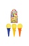 Henbrandt Uitdeelcadeautjes - Wegschiet Ijsjes 9 Cm in Traktatiebox (36 stuks)