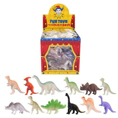Henbrandt Uitdeelcadeautjes - Grabbelton Dinosaurussen in Traktatiebox (84 Stuks)