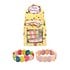 Henbrandt Uitdeelcadeautjes - Harten Elastische Kinder Armbanden in Traktatiebox (60 Stuks)