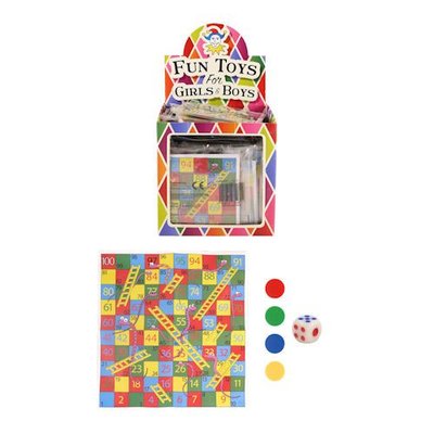 Huismerk Uitdeelcadeautjes - Snake & Ladders Spel in Traktatiebox (72 Stuks)