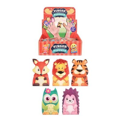 Henbrandt Uitdeelcadeautjes - Vinger Figuren - Model: Dieren in Display (96 stuks)