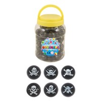 Henbrandt Uitdeelcadeautjes - Piraten Stuiterballen Ø3.3 Cm in Pot (72 stuks)