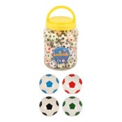 Huismerk Uitdeelcadeautjes - Voetbal Stuiterballen Ø3.5 Cm in Pot (72 stuks)