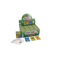 Huismerk Uitdeelcadeautjes - Mini Speelkaarten - Model: Voetbal in Display (24 stuks)