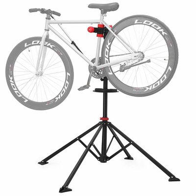 Songmics | Sterke Fiets montagestandaard met gereedschapsbakje | 360°  Draaibare / Verstelbare reparatie standaard | Universele fietsstandaard | Lichtgewicht en eenvoudig draagbaar.