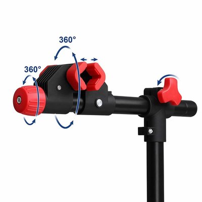 Songmics | Sterke Fiets montagestandaard met gereedschapsbakje | 360°  Draaibare / Verstelbare reparatie standaard | Universele fietsstandaard | Lichtgewicht en eenvoudig draagbaar.