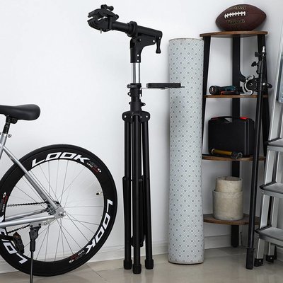 Songmics | PRO Fietsreparatie Montage / Standaard met Aluminium draagarm en grote gereedschapsbak | In Hoogte verstelbaar | Vele functies | Sterk | Duurzaam | Compact | Eenvoudig Draagbaar