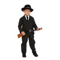 Henbrandt KINDEREN 3-Delig Gangster / Mafia kostuum voor kinderen 4-6 jaar | Carnavalskleding | Verkleedkleding / Feest Kostuum Gangster | Jongens / Meisjes | Maat: Small - 4-6 Jaar