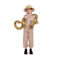 Henbrandt KINDEREN 3-Delig Jungle Safari / Ontdekkingsreiziger kostuum voor kinderen 4-6 jaar | Carnavalskleding | Verkleedkleding |  Safari / Dierentuin verzorger Feest Kostuum  | Jongens | Maat: Small - 4-6 Jaar.