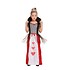 Henbrandt KINDEREN Meisjes Alice in Wonderland Queen of Hearts Kostuum | De Koningin van de Harten Jurk | Kleur: Rood / Wit / Zwart | Harten Koningin | Carnavalskleding | Verkleedkleding | Feest Kostuum  | Meisjes | Maat: Large  10-12 Jaar.
