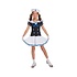 Henbrandt KINDEREN MEISJES Matrozen/ Marine Kostuum, bestaande uit: Jurk en Hoed | Meisjes Matroos Kostuum | Matrozen / Marine Jurk | Kleur: Wit & Blauw | Carnavalskleding | Verkleedkleding | Feest Kostuum  | Meisjes | Maat: S - Leeftijd: 4-6 Jaar
