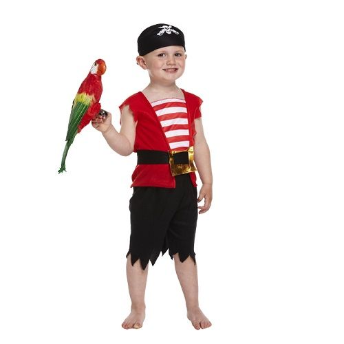 HENBRANDTKINDEREN 4-Delig Piraten kostuum voor kinderen van 3 jaar | Verkleedkleding / Feest Kostuum Piraat | Jongens | Maat: ONE SIZE 3 Jaar - 𝕍𝕖𝕣𝕜𝕠𝕠𝕡 ✪ 𝕔𝕠𝕞