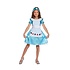 Henbrandt KINDEREN MEISJES  3-Delig Schattig Alice in wonder land Jurkje | Bestaande uit: Een Blauw Jurkje, Alice in wonderland schort en Blauwe Bandana| Carnavalskleding | Verkleedkleding / Feest Kostuum ALICE | Maat: Small: 4-6 Jaar